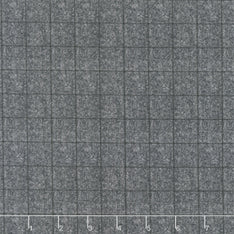 Winter Forest - Tweed Window Pane Charcoal Yardage