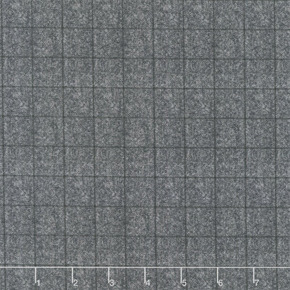 Winter Forest - Tweed Window Pane Charcoal Yardage