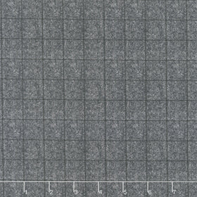 Winter Forest - Tweed Window Pane Charcoal Yardage