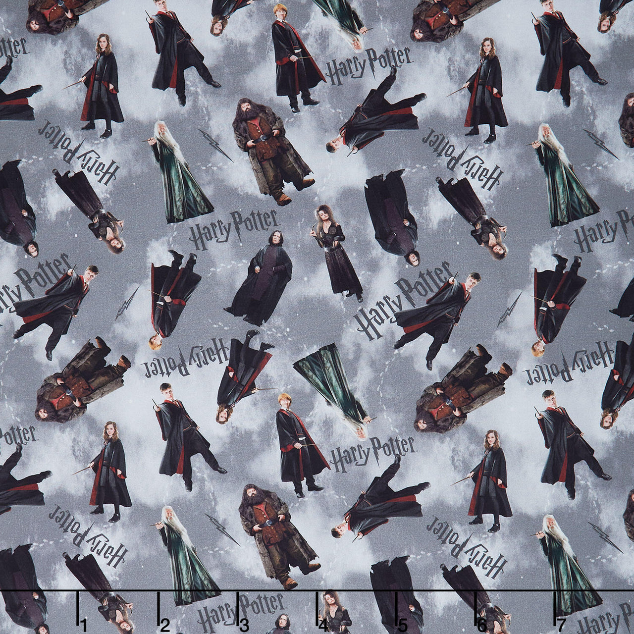 Harry Potter - Characters Gray Yardage