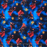 Harry Potter - Playing Quidditch Blue Yardage