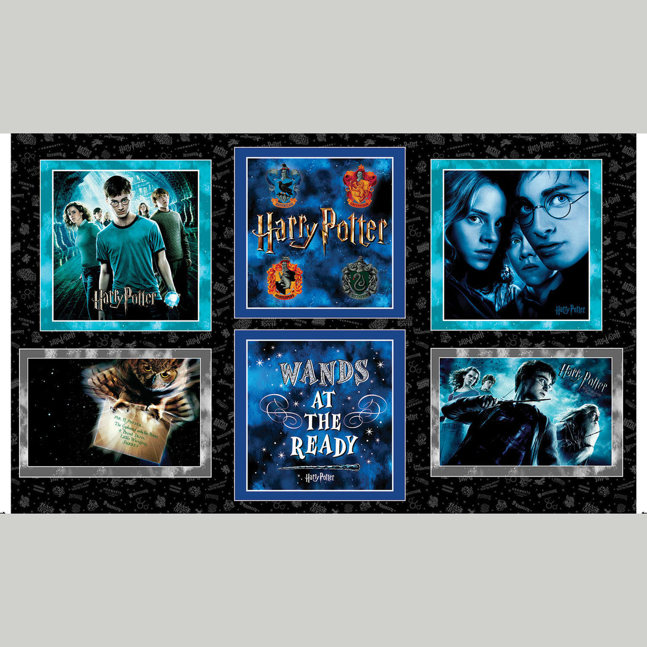 Harry Potter - Pillow Black Panel