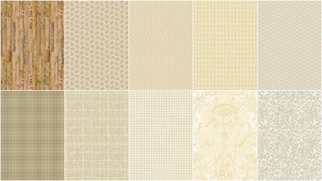 Color Elements Neutral Fat Quarter Bundle - 10 Pc