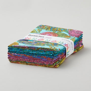 Alluring Peacock Fat Quarter Bundle - 8 Piece