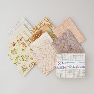 Bali Blenders Brown/Neutral Fat Quarter Bundle - 10 Piece