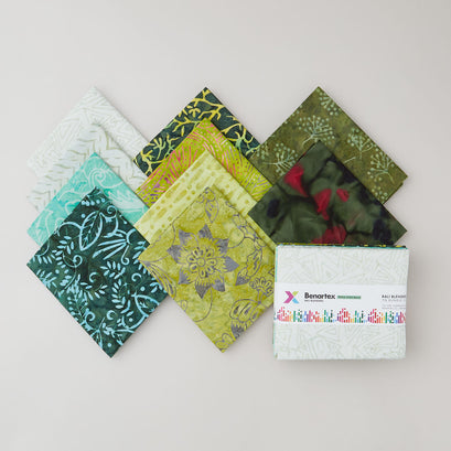 Bali Blenders Green Fat Quarter Bundle - 10 Piece