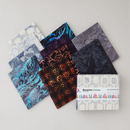 Bali Blenders Gray/Black Fat Quarter Bundle - 10 Piece