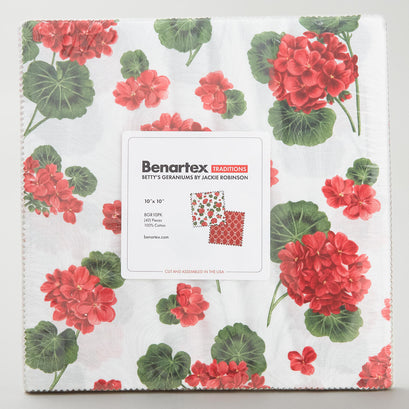 Betty's Geraniums Favorites 10" Squares