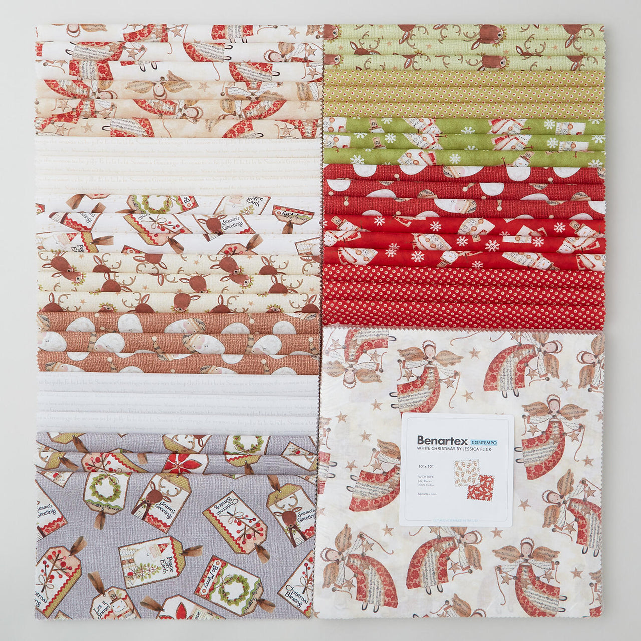 White Christmas Favorites 10" Squares