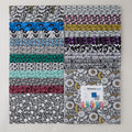 Black, White and Bloom 10" Squares