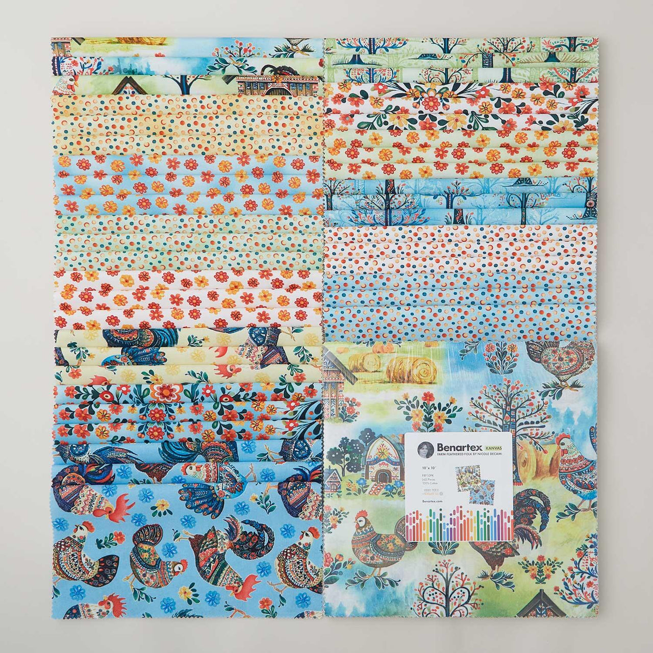 Farm Feathered Folk 10" Squares