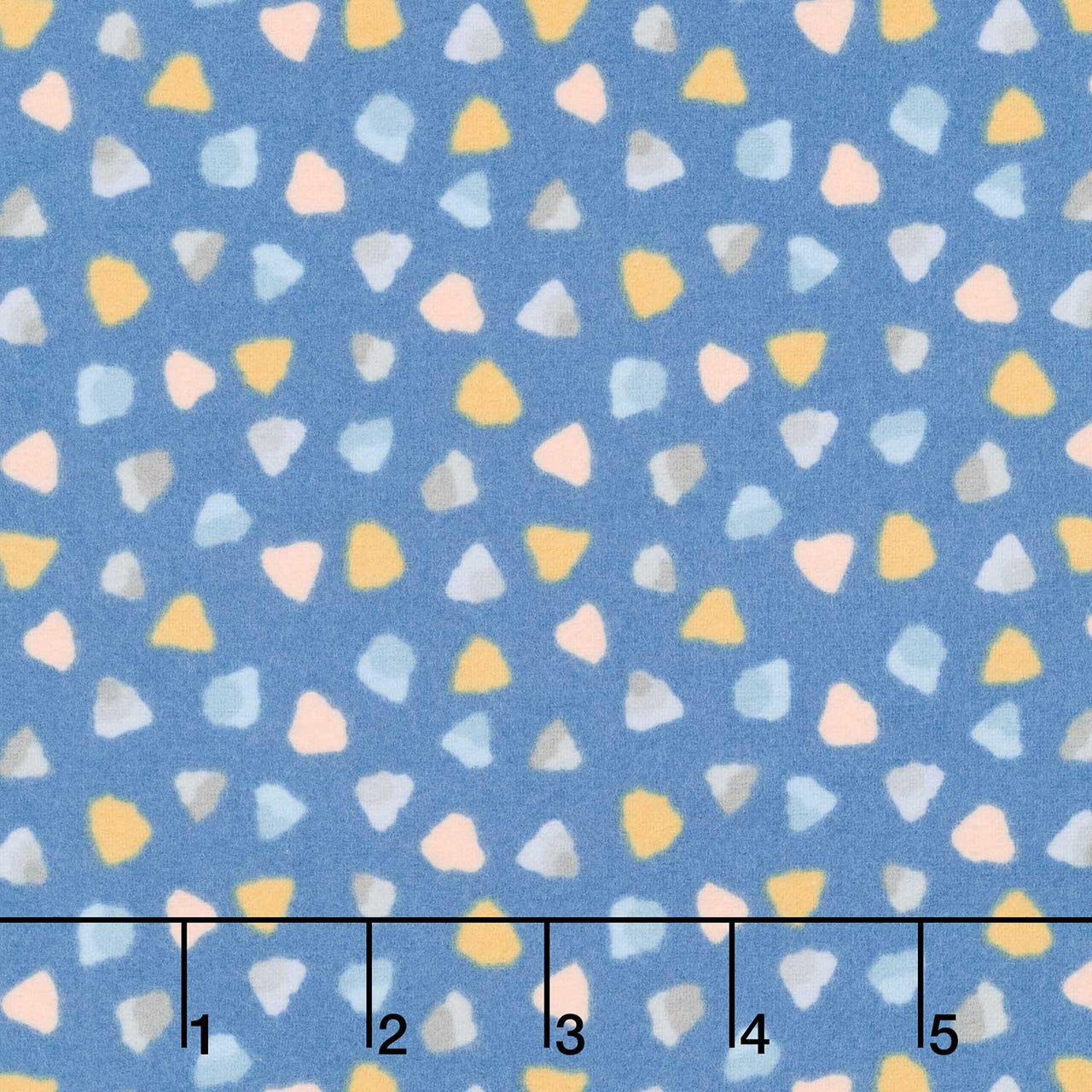 Baby Dino Comfort Flannel - Dino Geo Blue Yardage