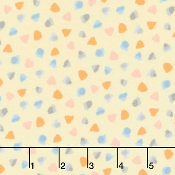 Baby Dino Comfort Flannel - Dino Geo Light Yellow Yardage