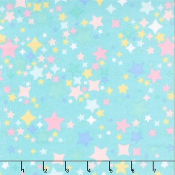 Twinkle Comfort Flannel - Twinkle Stars Flannel Jade Yardage