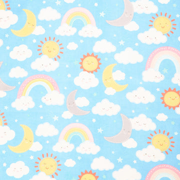 Twinkle Comfort Flannel - Twinkle Sky Flannel Blue Yardage