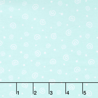 Twinkle Comfort Flannel - Soft Swirl Flannel Aqua Yardage