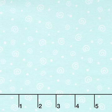 Twinkle Comfort Flannel - Soft Swirl Flannel Aqua Yardage