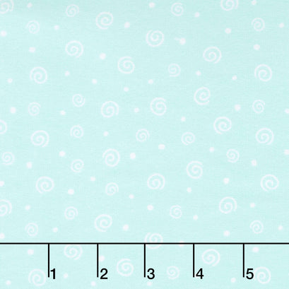 Twinkle Comfort Flannel - Soft Swirl Flannel Aqua Yardage