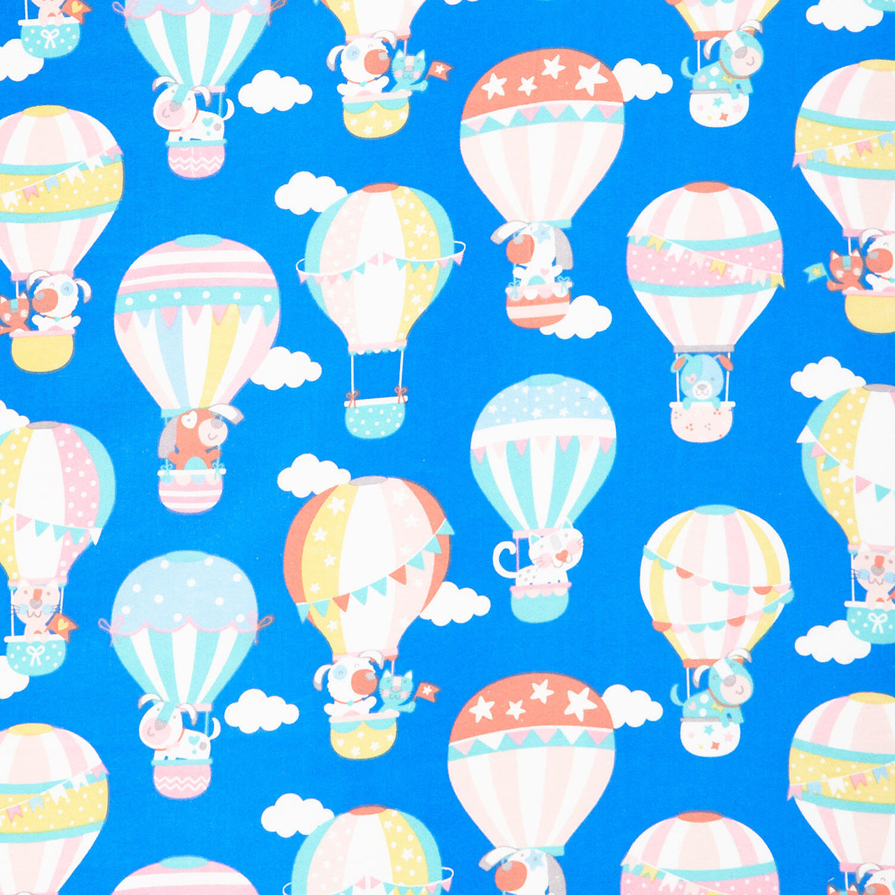 Twinkle Comfort Flannel - Up,Up & Away Flannel RoyalBlue Yardage