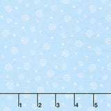 Twinkle Comfort Flannel - Soft Swirl Flannel Sky Blue Yardage