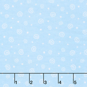 Twinkle Comfort Flannel - Soft Swirl Flannel Sky Blue Yardage