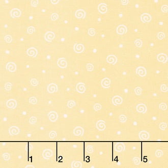 Twinkle Comfort Flannel - Soft Swirl Flannel Yellow Yardage