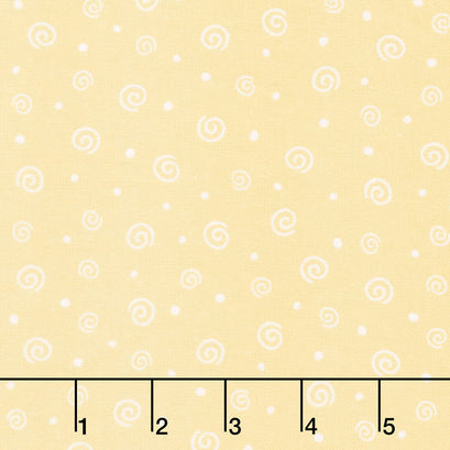 Twinkle Comfort Flannel - Soft Swirl Flannel Yellow Yardage