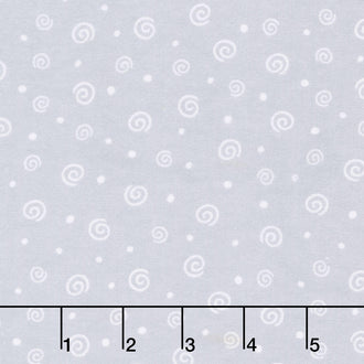 Twinkle Comfort Flannel - Soft Swirl Flannel Gray Yardage