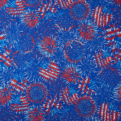 Patriotic 108" - Fireworks Display Blue 108" Wide Backing