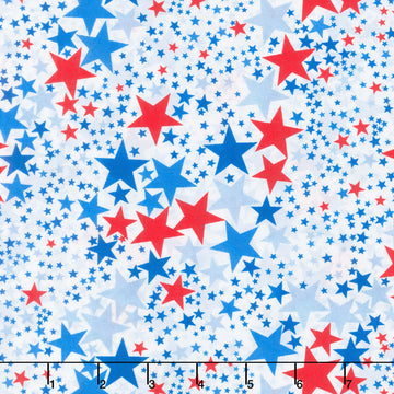 Patriotic 108" - Starlight White/Multi 108" Wide Backing