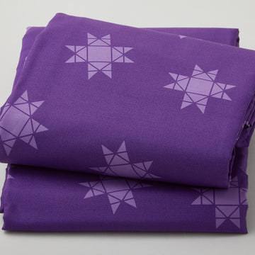 Missouri Star Quilt Backs - Tossed Missouri Star Royal Purple 110" 3 Yard Cut
