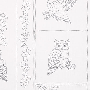 Missouri Star Embroidery Panel - Owl Haven