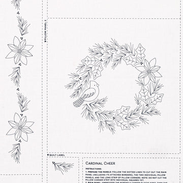 Missouri Star Embroidery Panel - Cardinal Cheer
