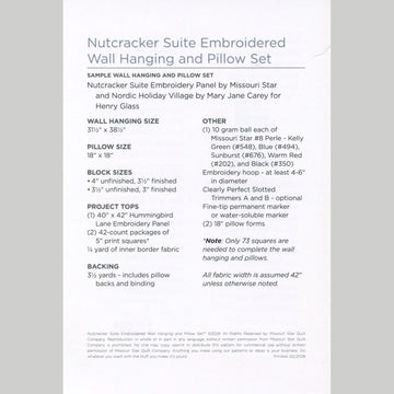 Missouri Star Embroidery Panel - Nutcracker Suite
