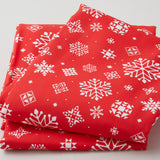 Christmas In Quilt Town - Snowflakes Red 108/110" Wide Backing - 3 Yard Cut