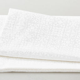 Welcome to Quilt Town - Quilt Blocks White on White 2 yard Cut