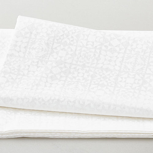Welcome to Quilt Town - Quilt Blocks White on White 2 yard Cut