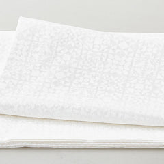 Welcome to Quilt Town - Quilt Blocks White on White 2 yard Cut