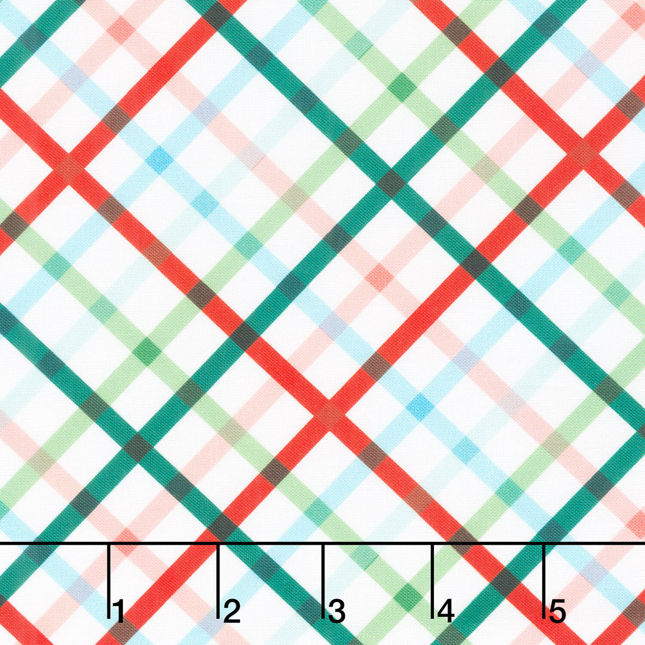 Christmas In Quilt Town - Plaid Multi 110" Wide Backing