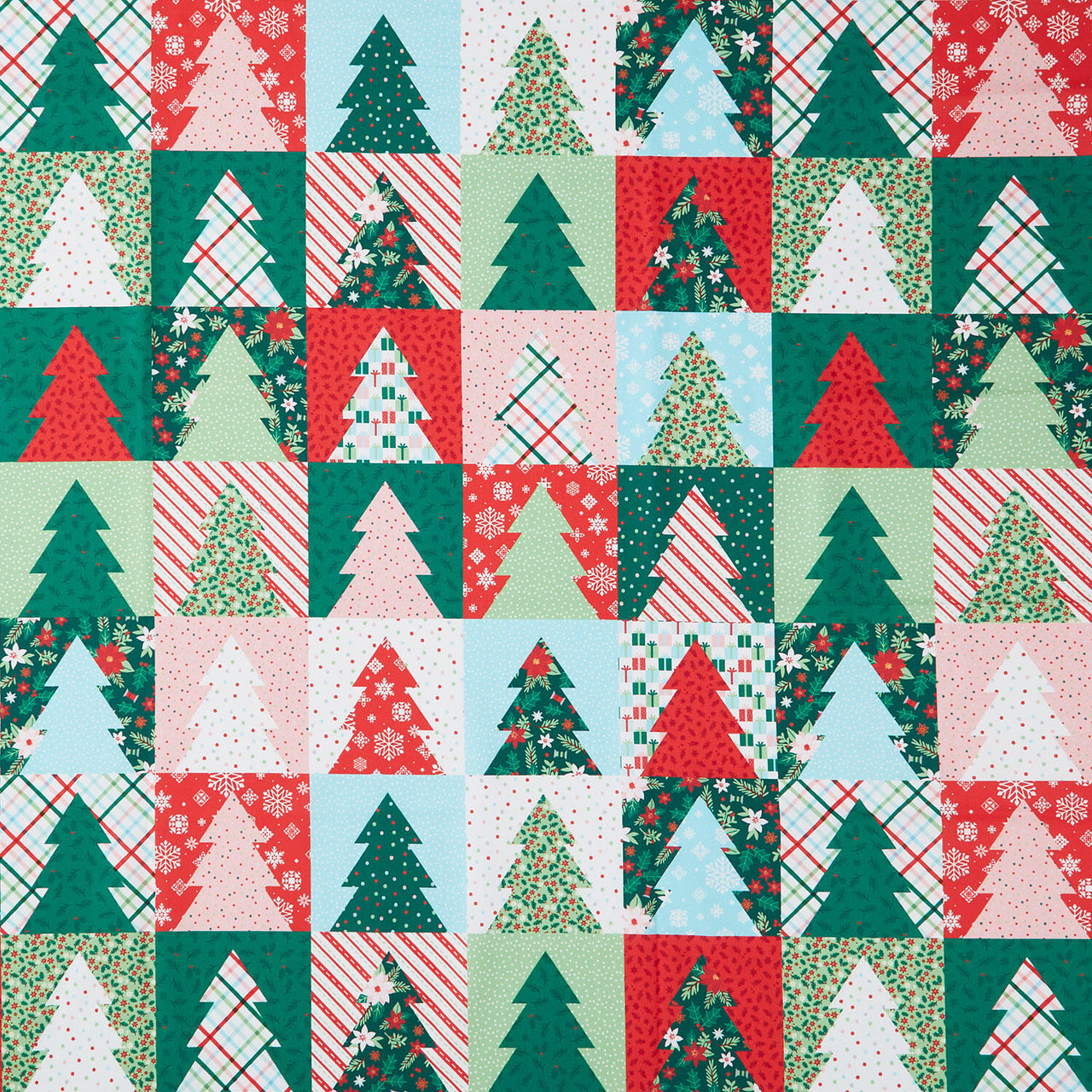Christmas In Quilt Town - Tree Cheater Yardage