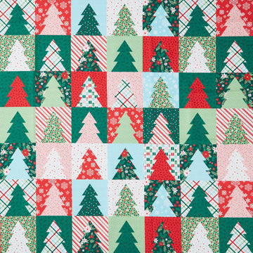 Christmas In Quilt Town - Tree Cheater Yardage