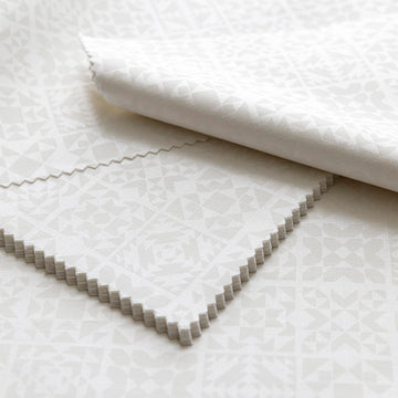 Welcome To Quilt Town Blocks White on White 10" Squares