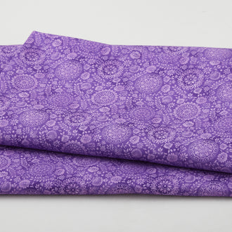 Petra - Mini Medallion Purple 2 Yard Cut