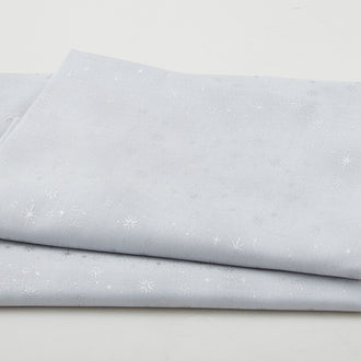We Love Christmas - Falling Flakes Grey/Silver 2 Yard Cut