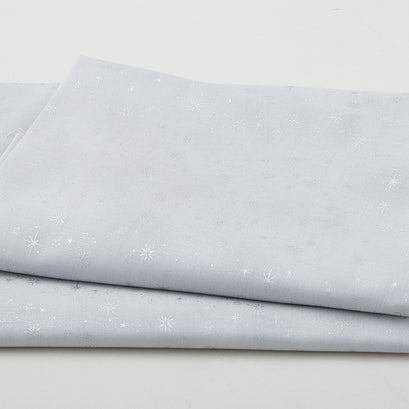 We Love Christmas - Falling Flakes Grey/Silver 2 Yard Cut