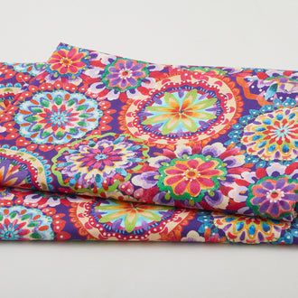 Petra - Medallions Purple 2 Yard Cut