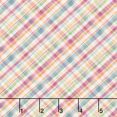 Easter Wishes - Plaid Green Yardage