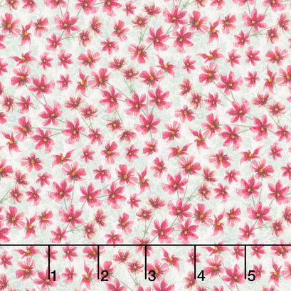 Easter Wishes - Small Floral Pink Yardage