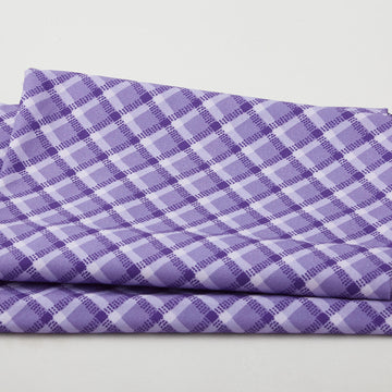 Walking on Sunshine - Tonal Plaid Purple 2 Yard Cut