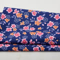 Walking on Sunshine - Medium Flowers Blue 2 Yard Cut
